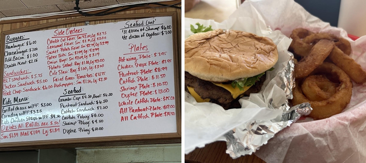 Chism's Diner Menu